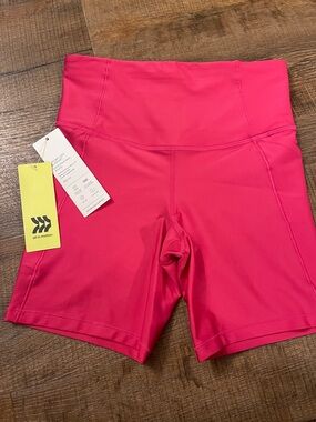 all in motion High-Rise Hot Pink Bike Shorts
